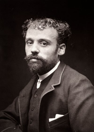 Portrait of Edouard Bisson on the occasion of the Salon of Paris, 1885 by French Photographer